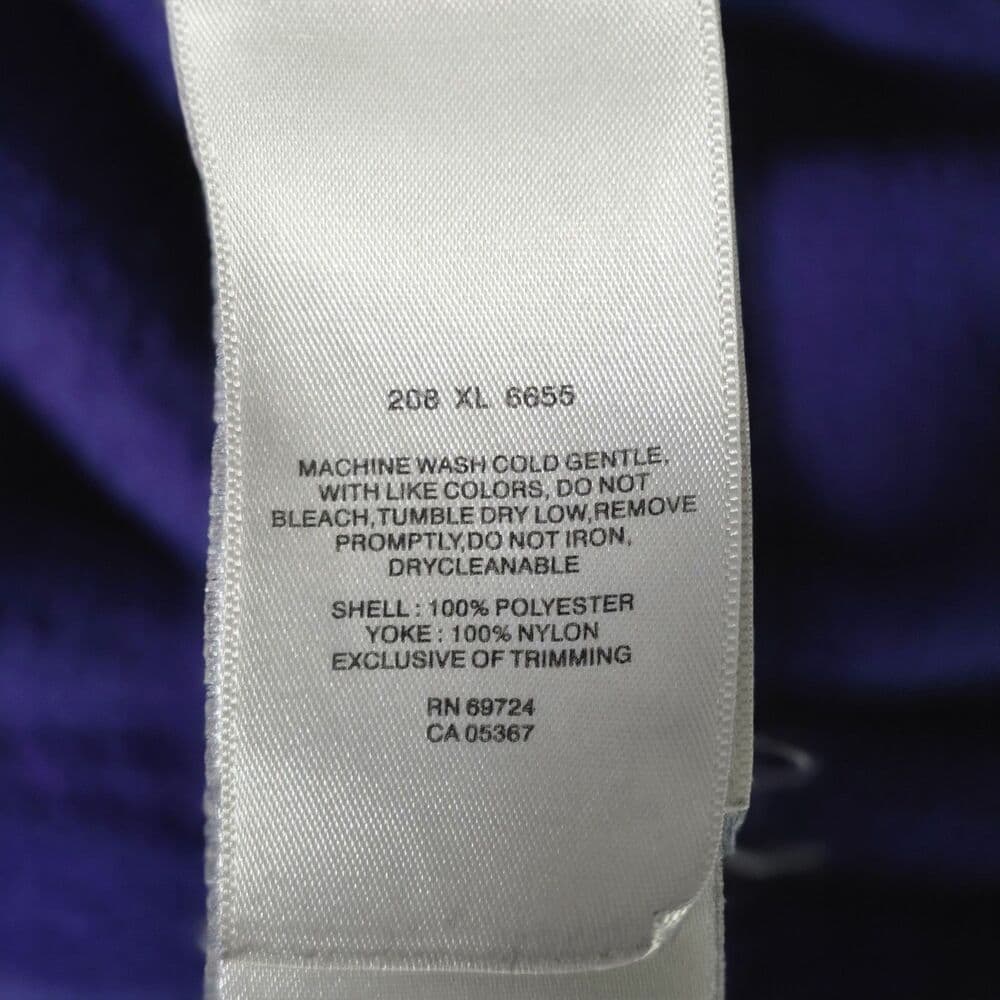 Columbia LSU Tigers Women’s Large Purple Full Zip‎ Long Sleeve Fleece Jacket - Thumbnail 4