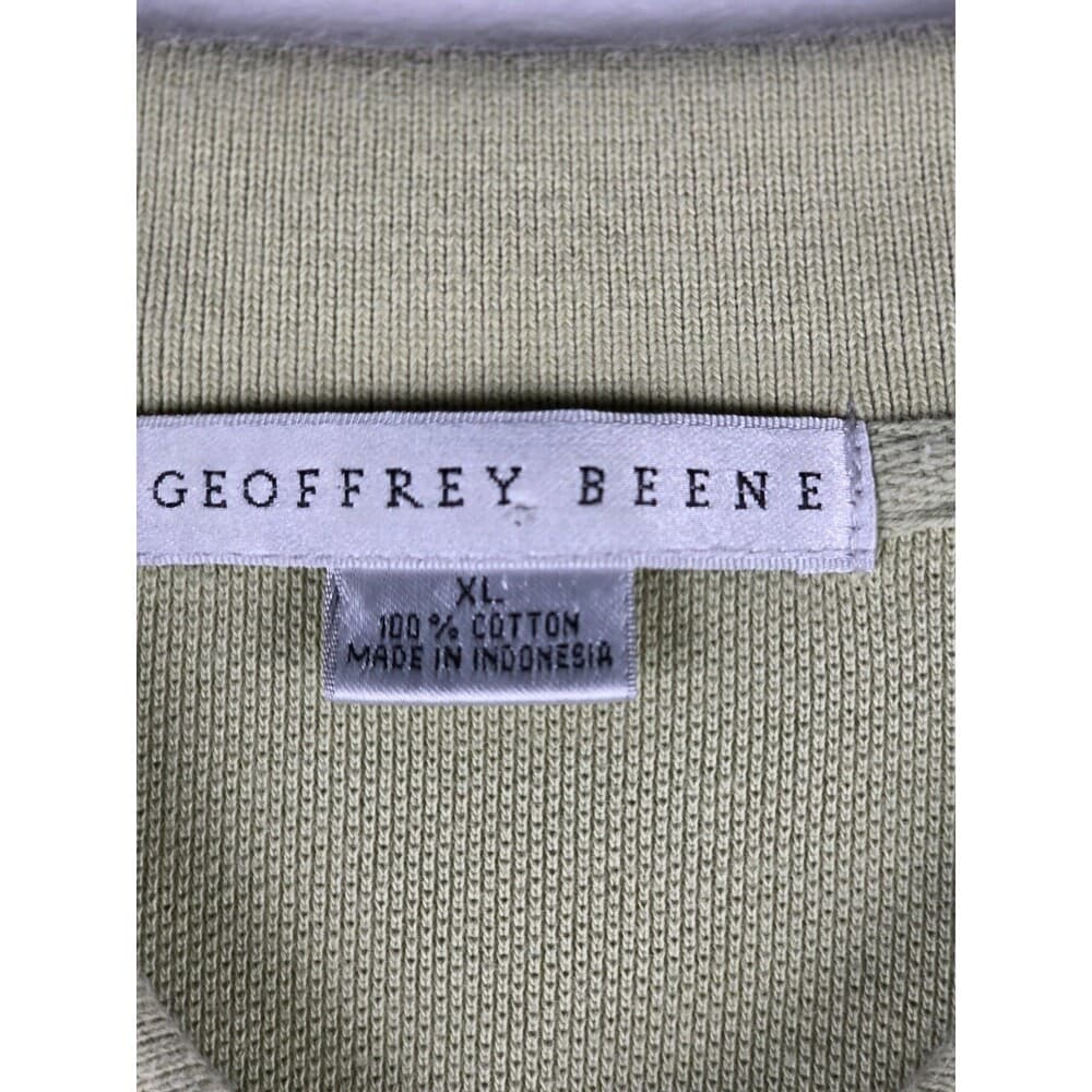 Geoffrey Beene Men’s XL Yellow/Green Stripes and Green Solid Short Sleeve - Thumbnail 3