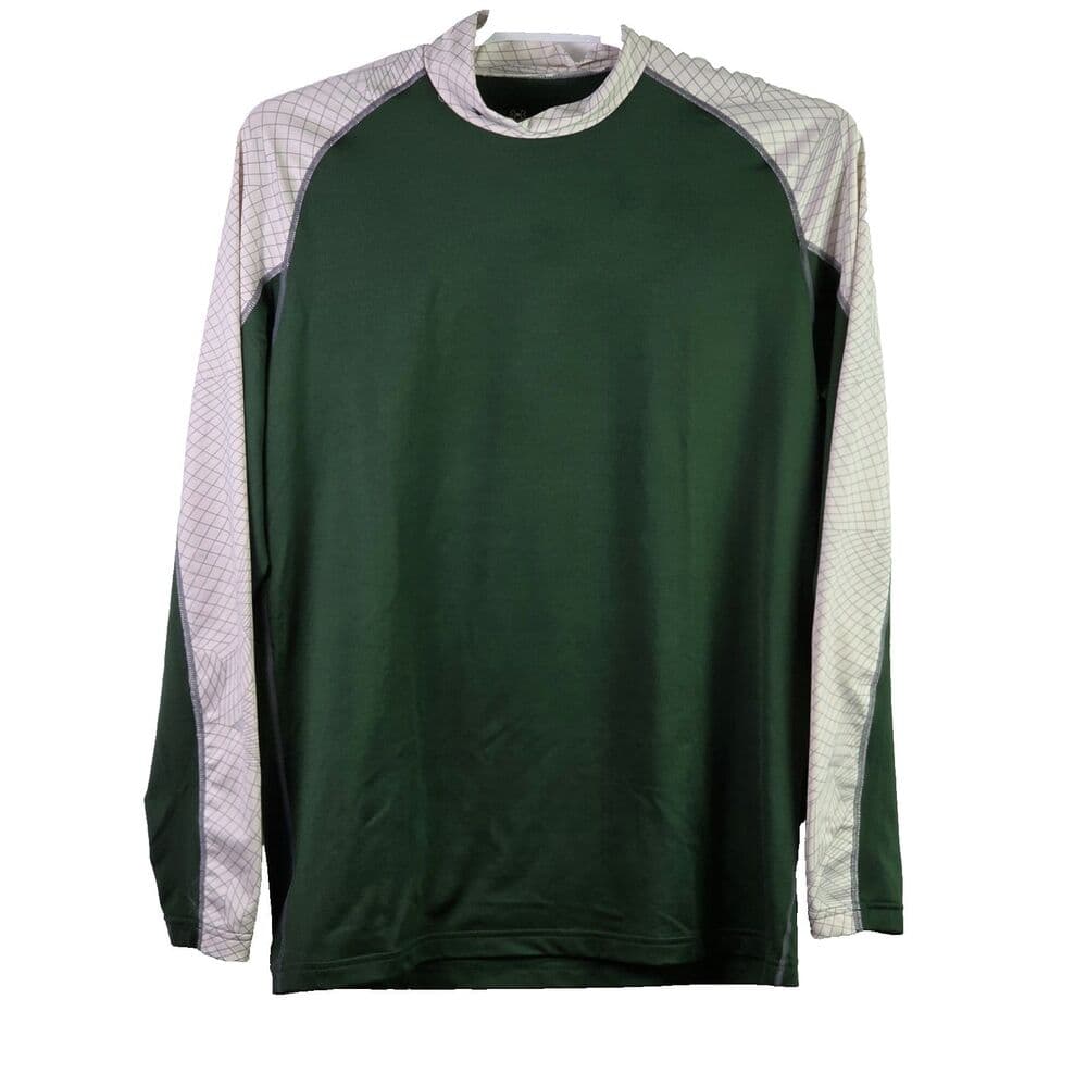 Under Armour Men's XL Green Coldgear Gym Stretch Compression Long Sleeve Shirt - Thumbnail 6