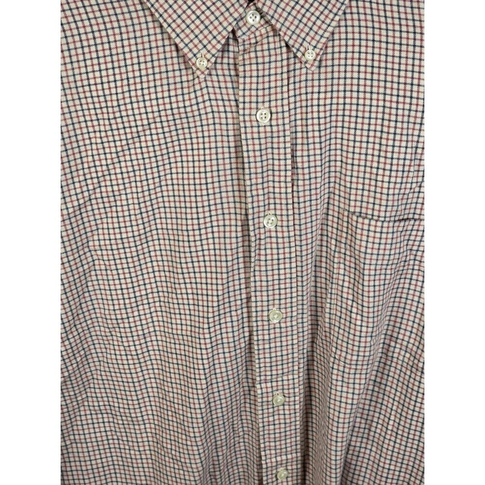 Daniel Cremieux Men's XL‎ Plaid Red/Tan/Blue Button Down Shirt - Thumbnail 2