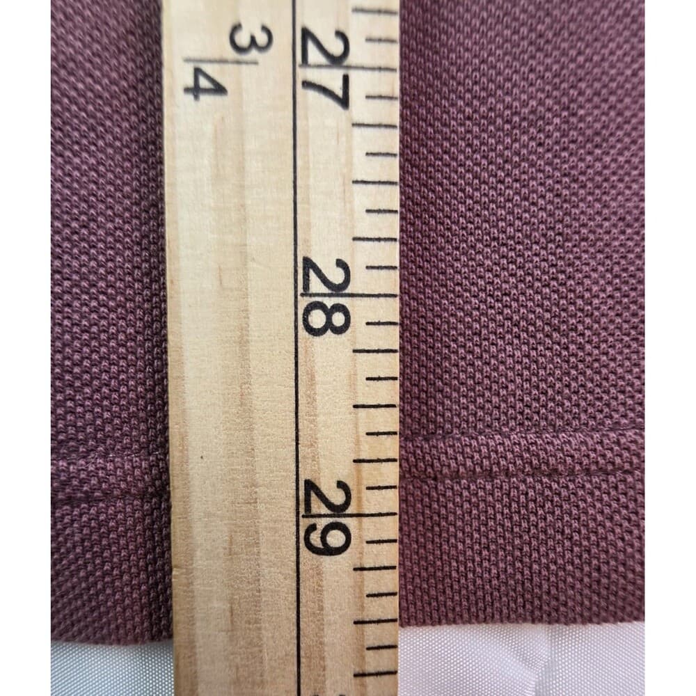 Vintage Izod Jeans Men's Large‎ Rock Washed Lavender Short Sleeve Shirt - Thumbnail 6