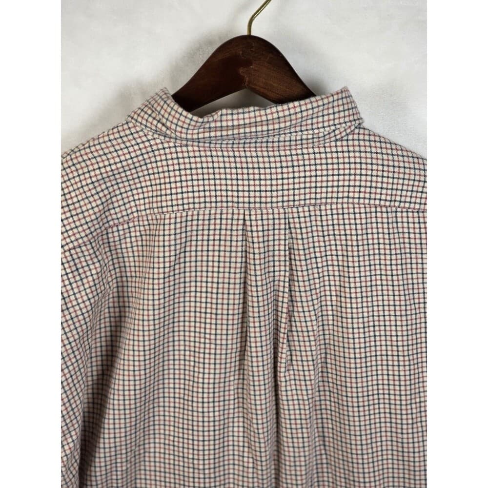 Daniel Cremieux Men's XL‎ Plaid Red/Tan/Blue Button Down Shirt - Thumbnail 5