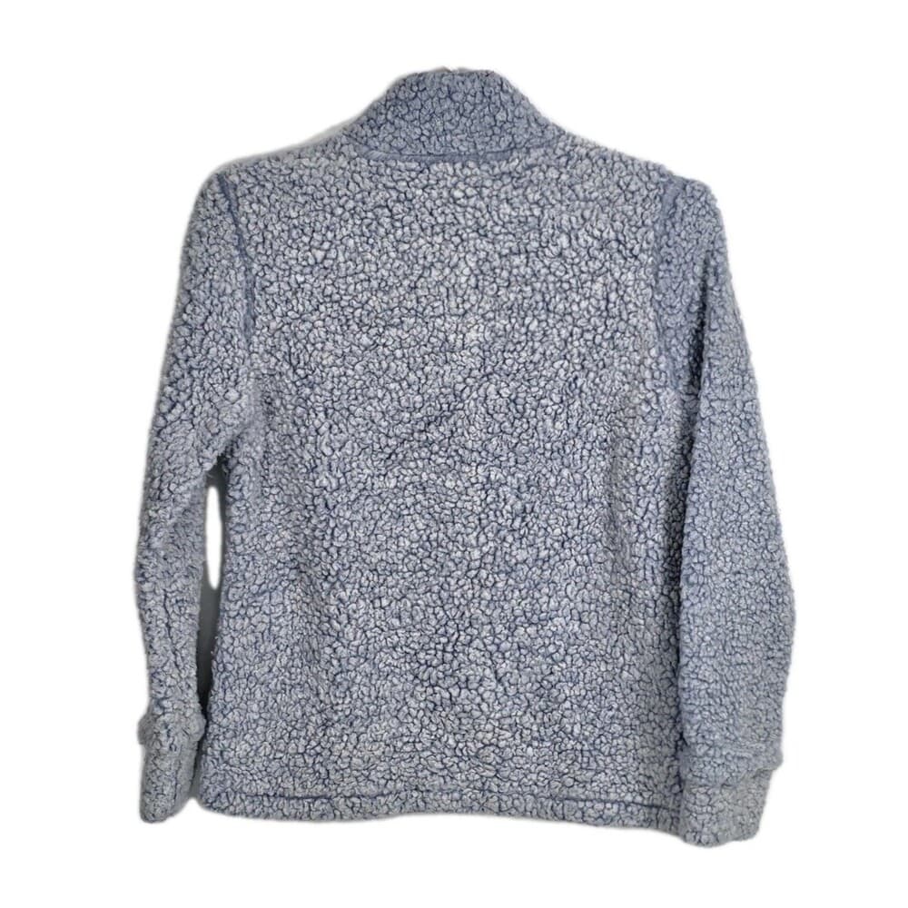 Weatherproof Women's Medium Blue‎ Sherpa 1/4 Zip Pullover * FLAWS* - Thumbnail 7