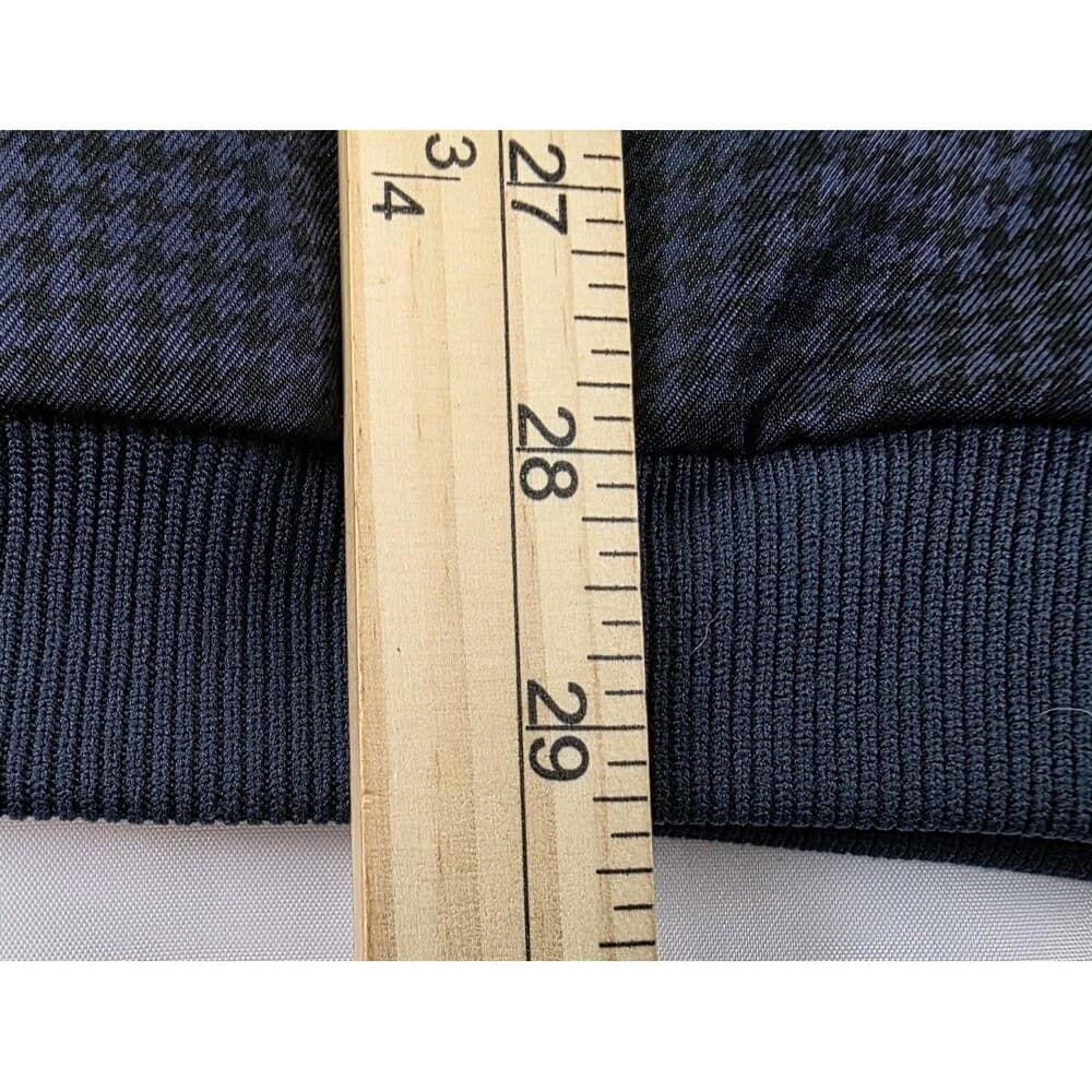VTG 90's‎ Forrester's Mens XL Blue Checkered V-Neck Pullover Golf Windbreaker - Thumbnail 8