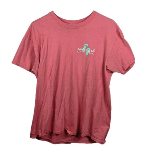 Girly Girl‎ Originals Women's Large Red " If I Can't Wear My Flip-Flops"T- Shirt - Thumbnail 8