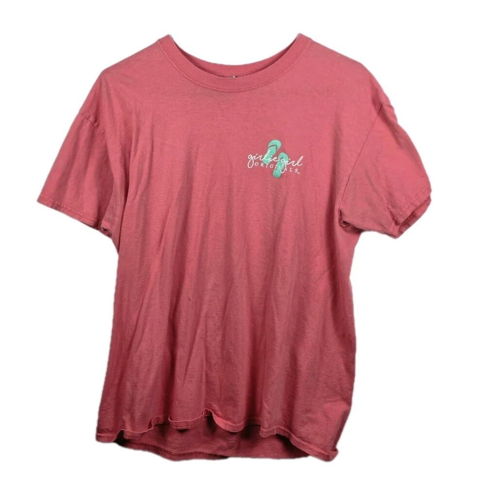 Girly Girl‎ Originals Women's Large Red " If I Can't Wear My Flip-Flops"T- Shirt - Thumbnail 7