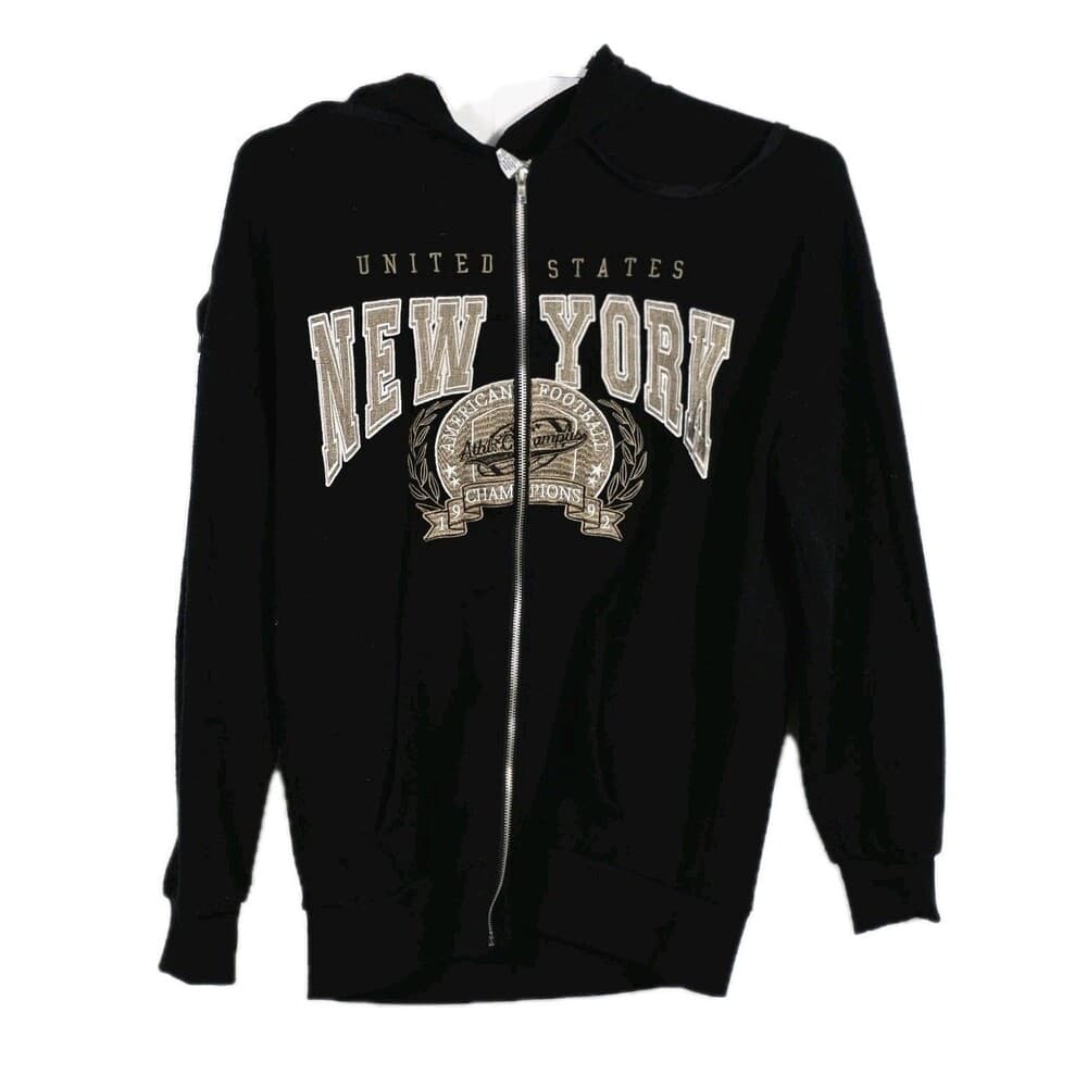 Rue 21 Adults Medium Black New‎ York Hoodie - Thumbnail 7