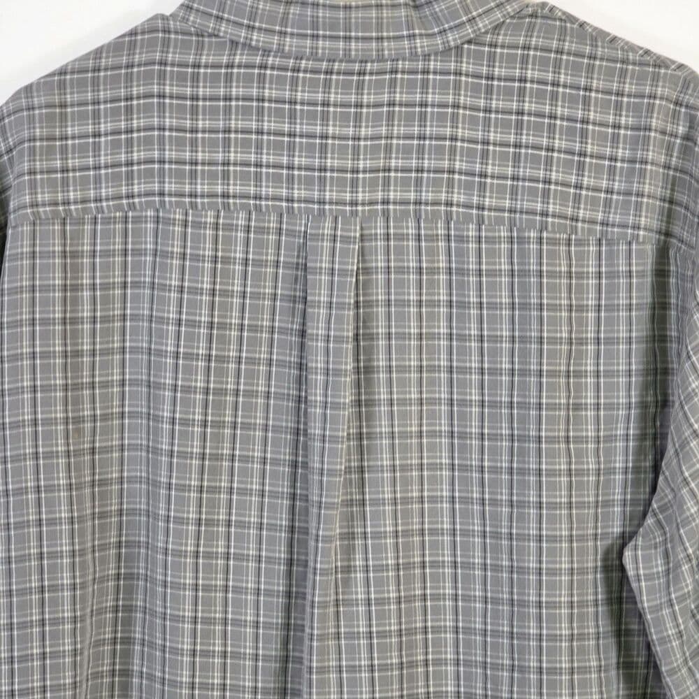 Tony Hawk Men's Large Plaid Gingham Short Sleeve Button Up Shirt - Thumbnail 5