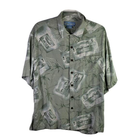 Bermuda Bay Men's XXL Silk Tropical Short Sleeve Shirt - Thumbnail 14