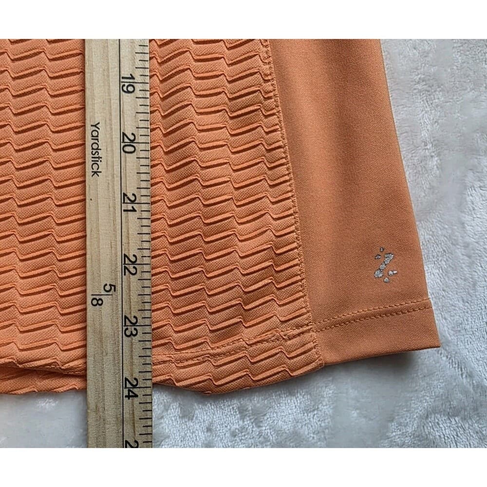 Izod Women's‎ Medium Orange Cool Fx 1/4 Zip Sleeveless Pullover - Thumbnail 5