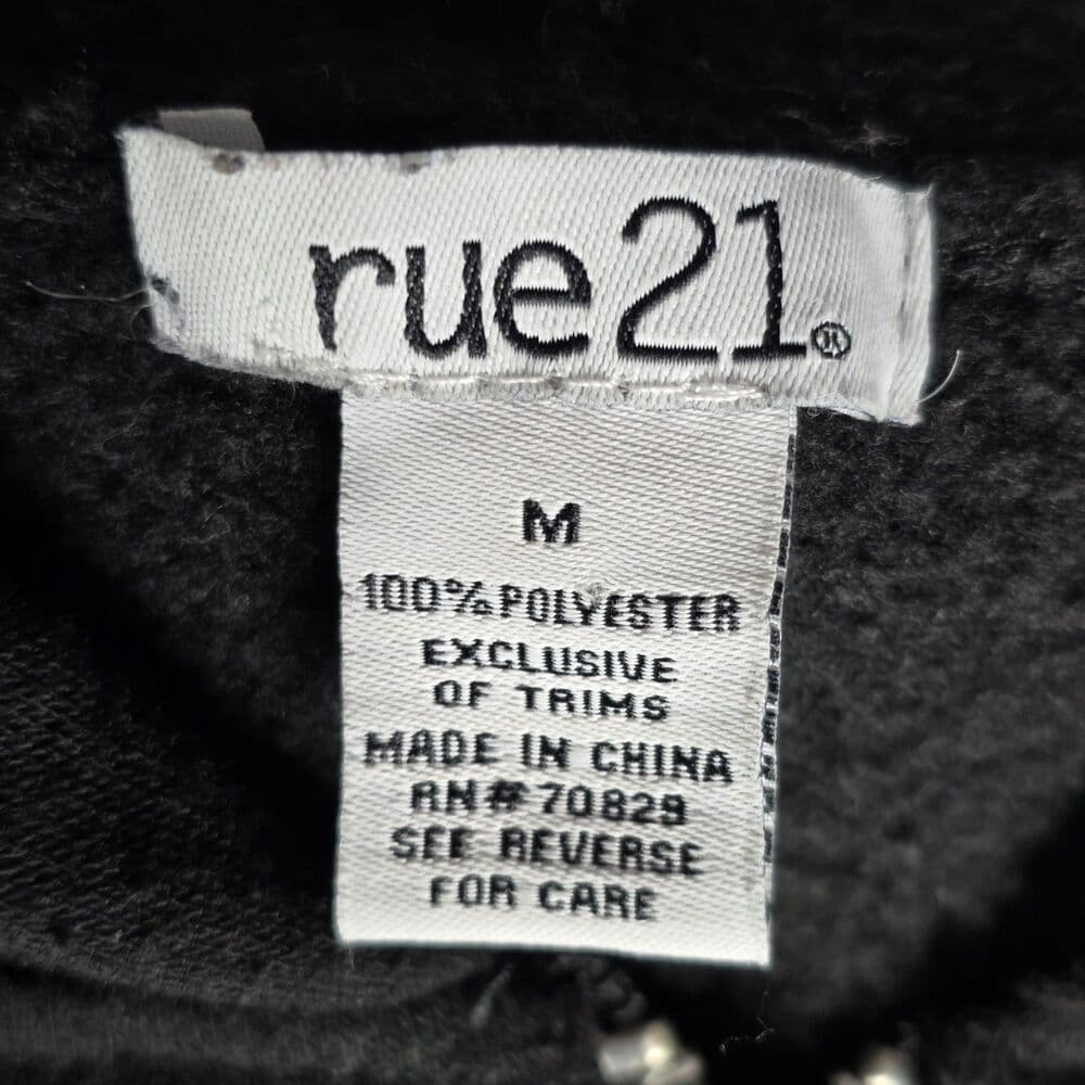 Rue 21 Adults Medium Black New‎ York Hoodie - Thumbnail 3