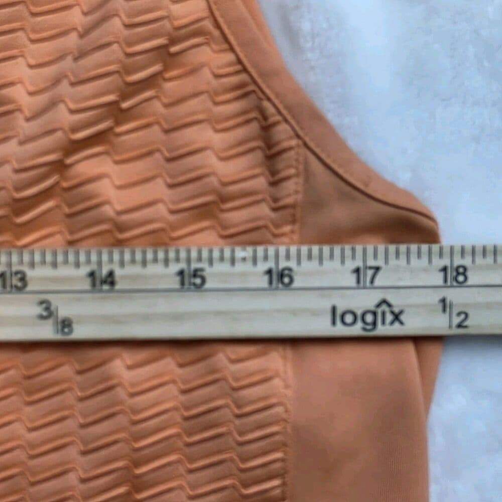 Izod Women's‎ Medium Orange Cool Fx 1/4 Zip Sleeveless Pullover - Thumbnail 3