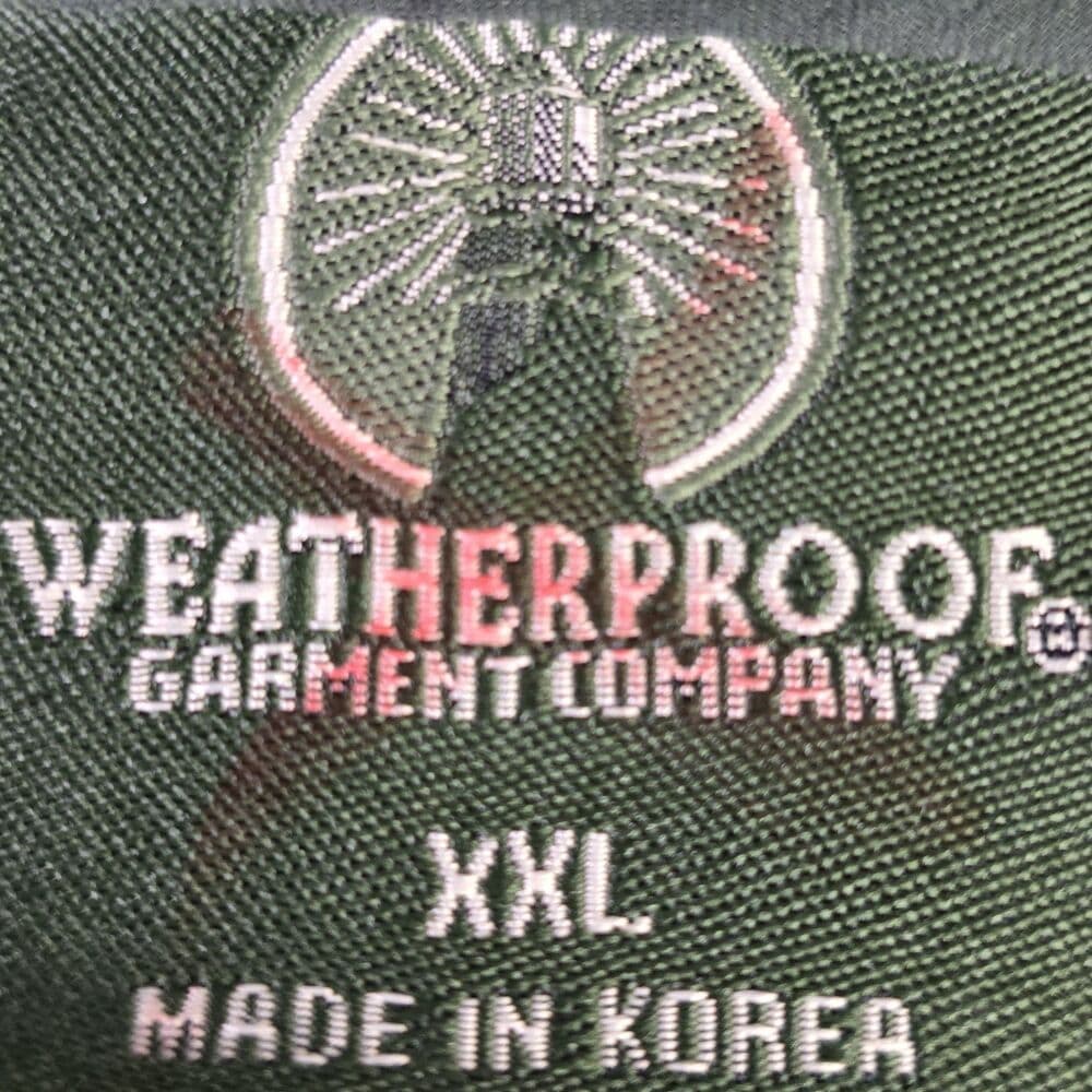 Weatherproof Men's‎ XXL Green Eisenhower Golf Club V-Neck Windbreaker - Thumbnail 3