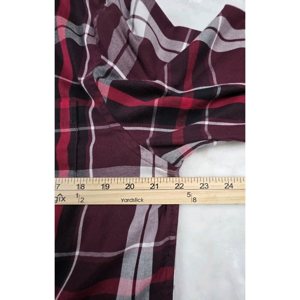 Chaps Easy-Care Men's Plaid Small Button Up‎ Shirt - Thumbnail 5
