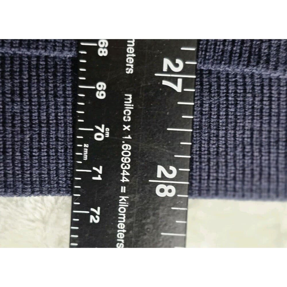 Murano Modern Preformance Men's XL Navy Blue Embroidered Long Sleeve Sweater - Thumbnail 7