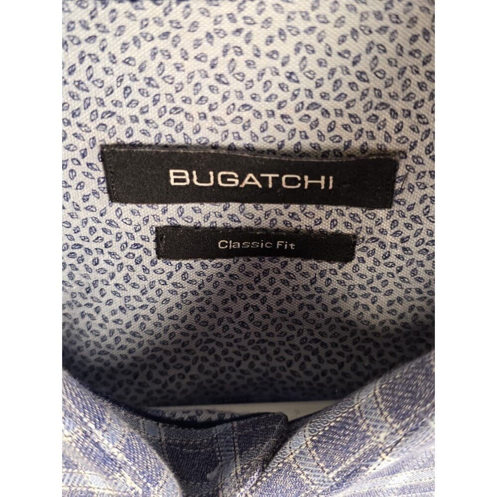 Bugatchi Shirt Men XXL Gray Casual Fit Button Down Long Sleeve Button Up Shirt - Thumbnail 2