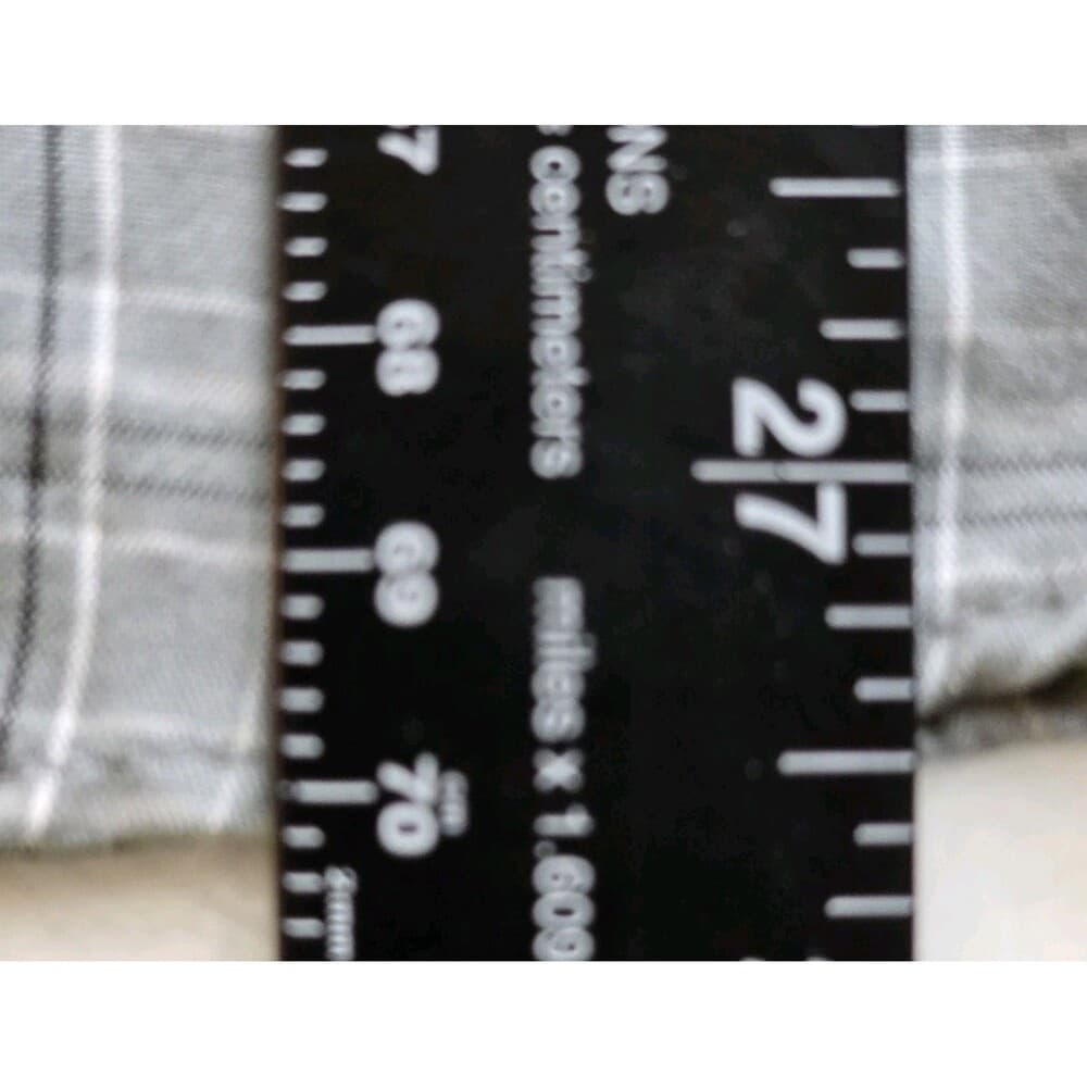 Tony Hawk Men's Large Plaid Gingham Short Sleeve Button Up Shirt - Thumbnail 7