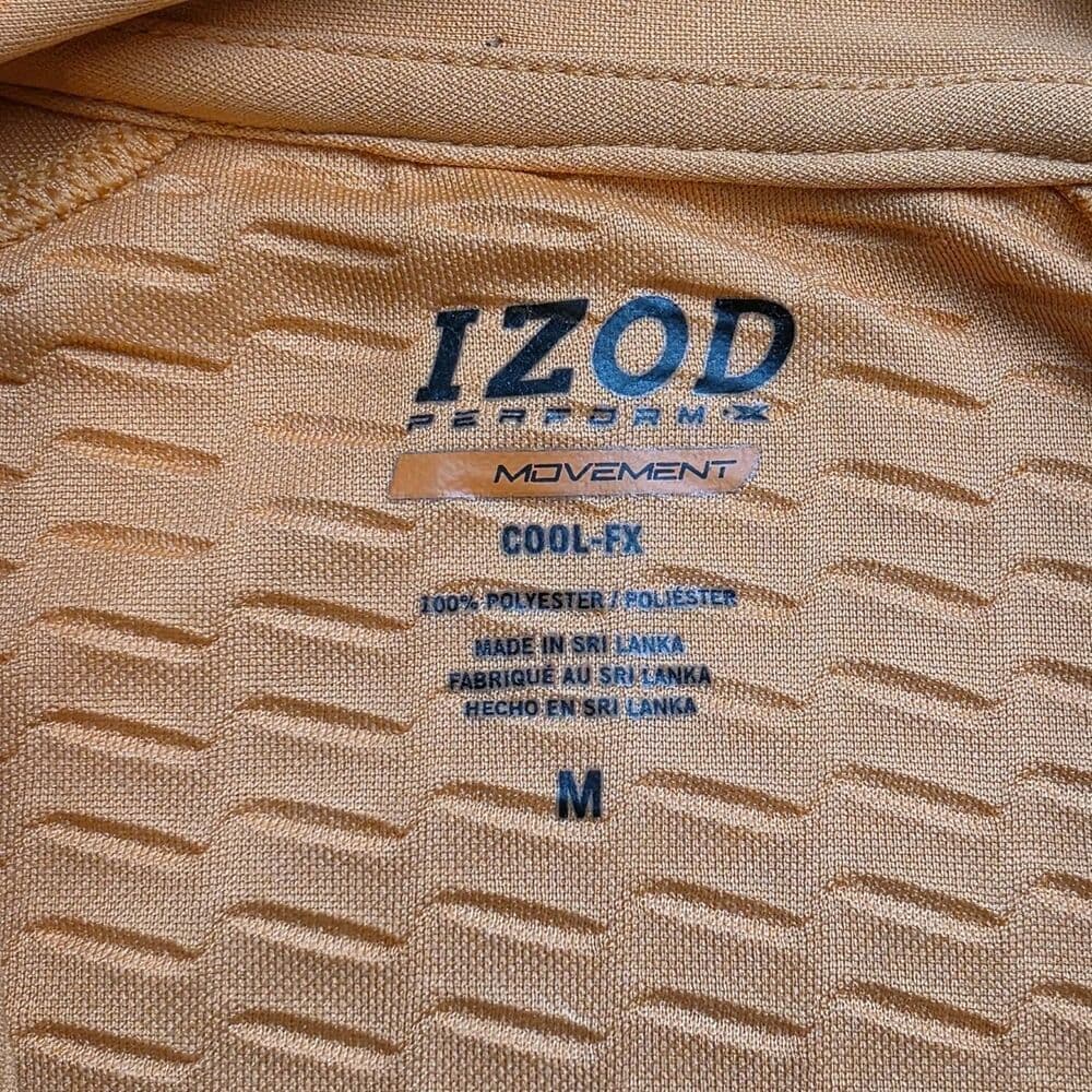 Izod Women's‎ Medium Orange Cool Fx 1/4 Zip Sleeveless Pullover - Thumbnail 2