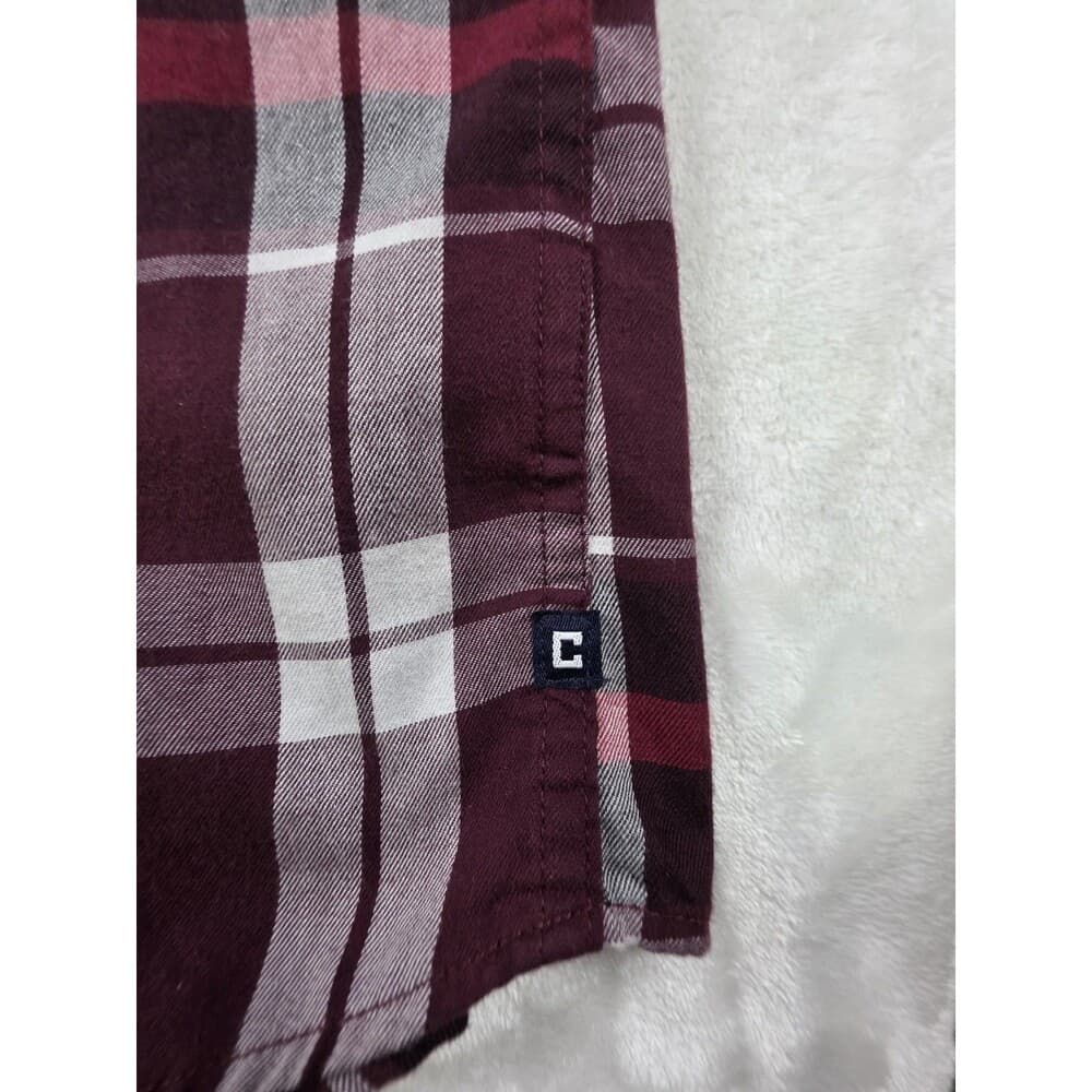 Chaps Easy-Care Men's Plaid Small Button Up‎ Shirt - Thumbnail 4
