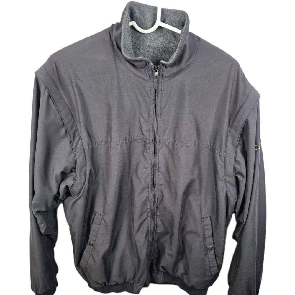 Foot Joy Men's XL Golf Jacket Reversible Black / Gray With‎ Removeable Sleeves - Thumbnail 12