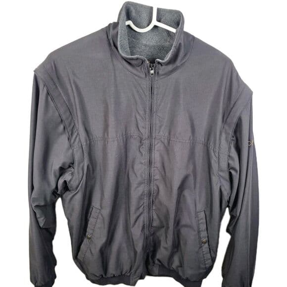 Foot Joy Men's XL Golf Jacket Reversible Black / Gray With‎ Removeable Sleeves - Thumbnail 13