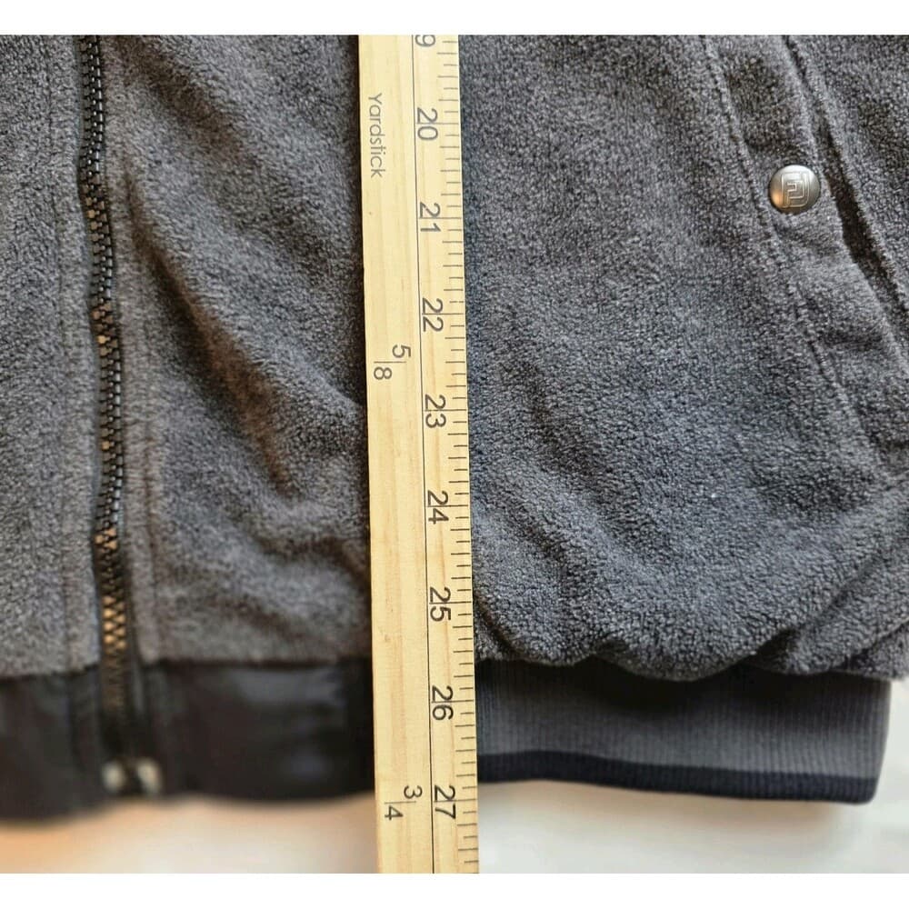 Foot Joy Men's XL Golf Jacket Reversible Black / Gray With‎ Removeable Sleeves - Thumbnail 9