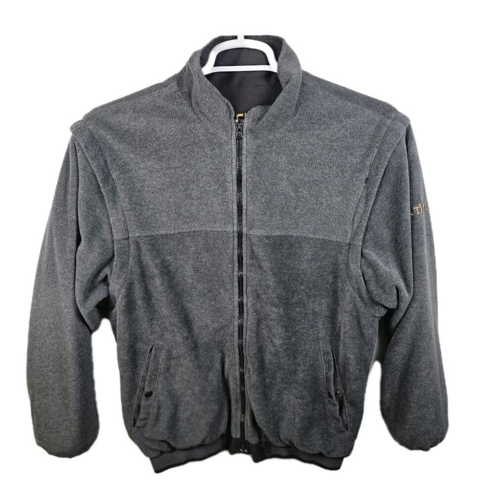 Foot Joy Men's XL Golf Jacket Reversible Black / Gray With‎ Removeable Sleeves - Thumbnail 5