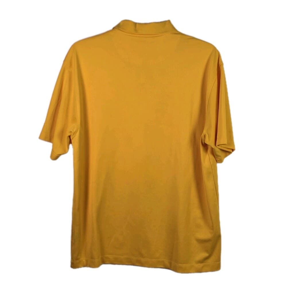 Nike Golf Dri-fit Men's XL Yellow Short Sleeve Polo Shirt - Thumbnail 6