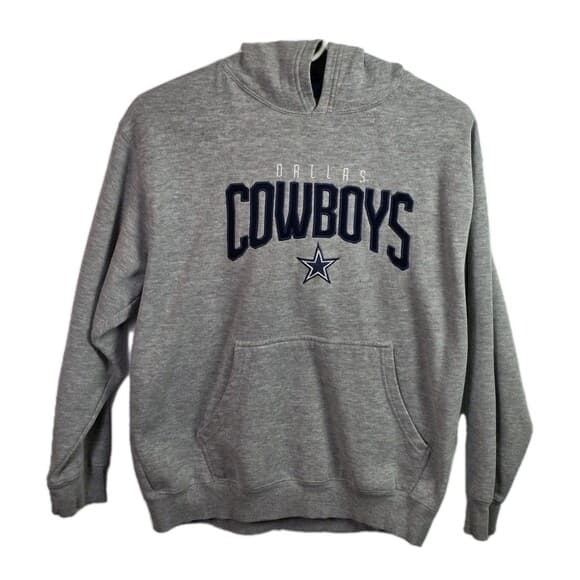 Dallas Cowboys Youth‎ (20) Heather Gray Hoodie - Thumbnail 8