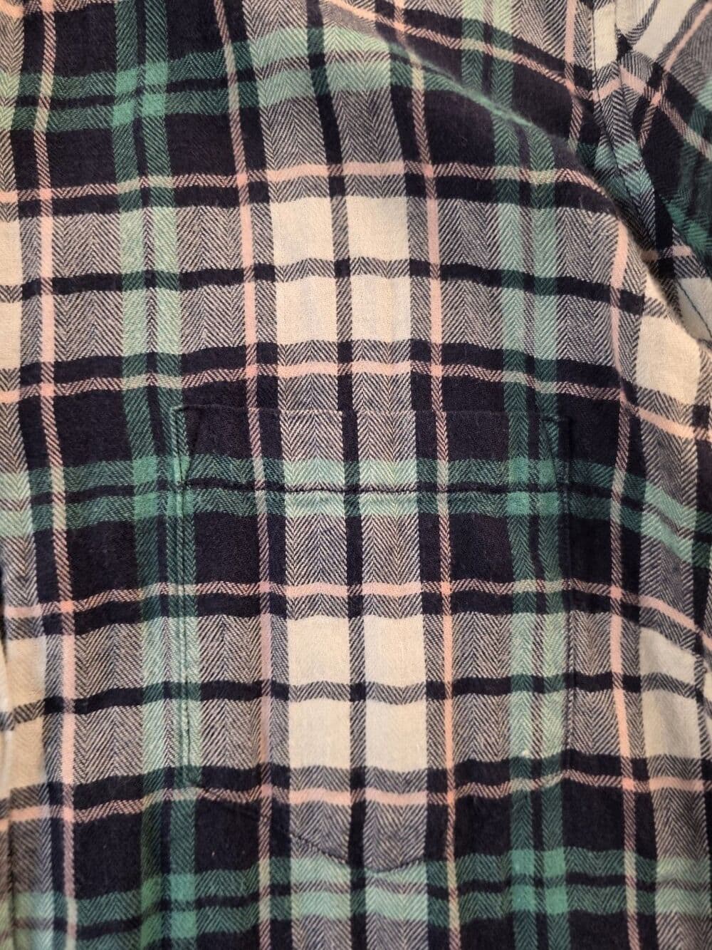 Untuckit Womens Size 8 Norante Green Plaid Long Sleeve Button Up Shirt - Thumbnail 5