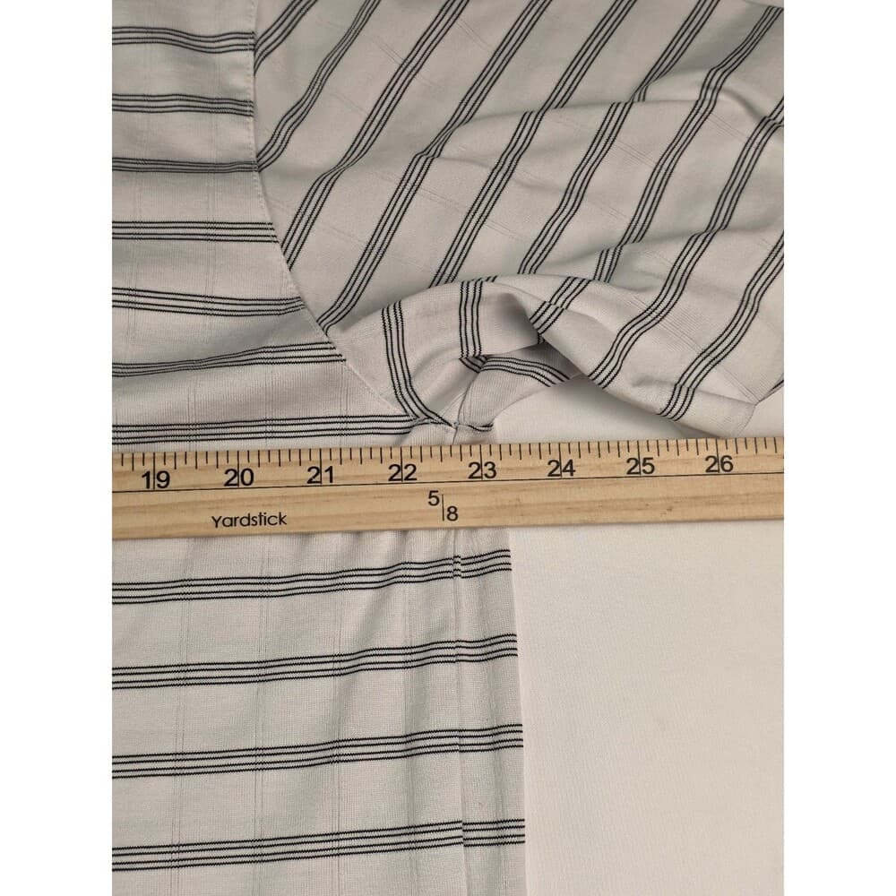 Tiger‎ Woods Men's XL White Striped Fit Dry Performance Short Sleeve Golf Shirt - Thumbnail 8
