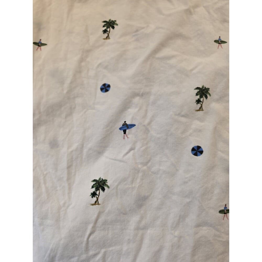 Denim & Flower Men's Large Multicolored Slim Fit Short‎ Sleeve Shirt With Flaws - Thumbnail 3
