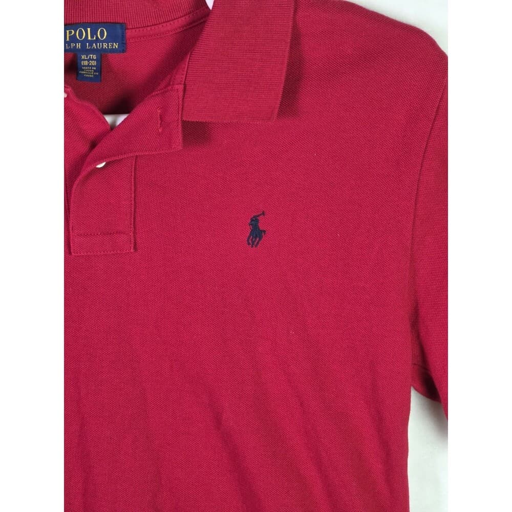 Polo‎ Ralph Lauren Teens (18-20 ) Red Short Sleeve Shirt - Thumbnail 2