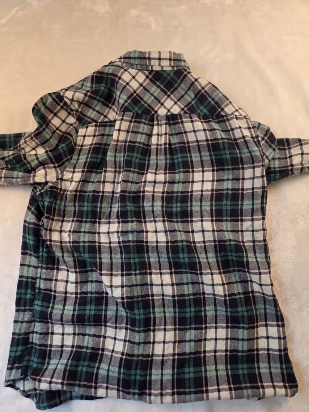 Untuckit Womens Size 8 Norante Green Plaid Long Sleeve Button Up Shirt - Thumbnail 7