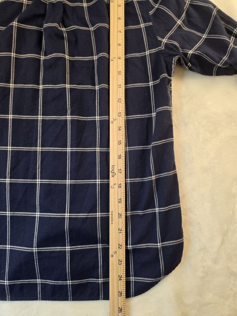 UNTUCKit Women's Size 8 Michelot Medium Blue Plaid Button Up Shirt - Thumbnail 6