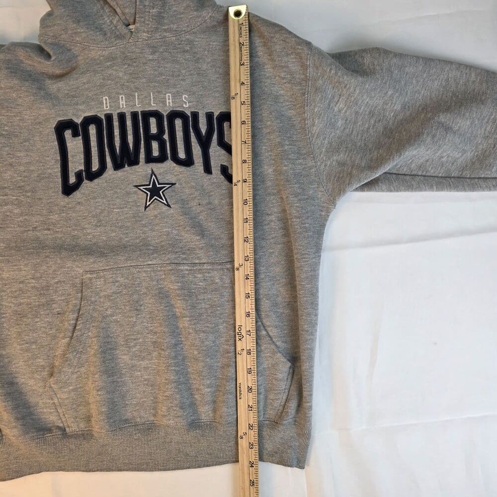 Dallas Cowboys Youth‎ (20) Heather Gray Hoodie - Thumbnail 5