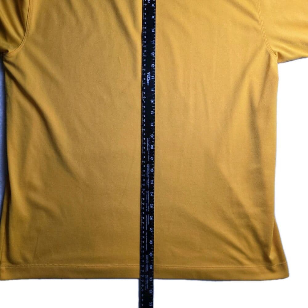 Nike Golf Dri-fit Men's XL Yellow Short Sleeve Polo Shirt - Thumbnail 7