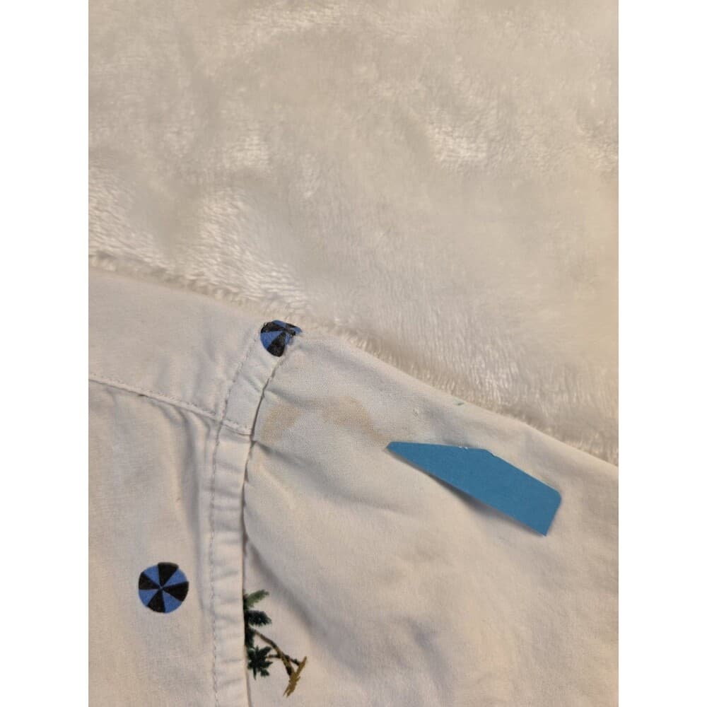Denim & Flower Men's Large Multicolored Slim Fit Short‎ Sleeve Shirt With Flaws - Thumbnail 5