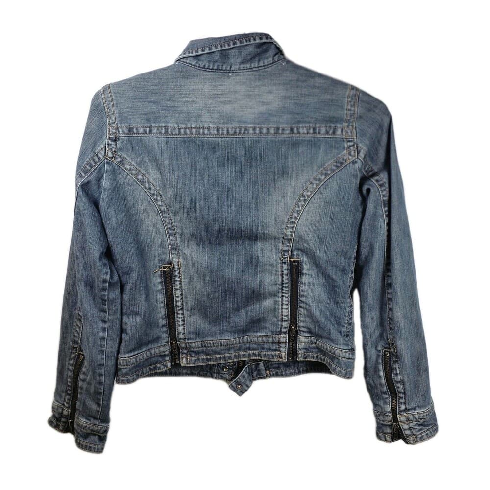 Calvin Klein Youth XL‎ Denim Cropped Jacket - Thumbnail 5