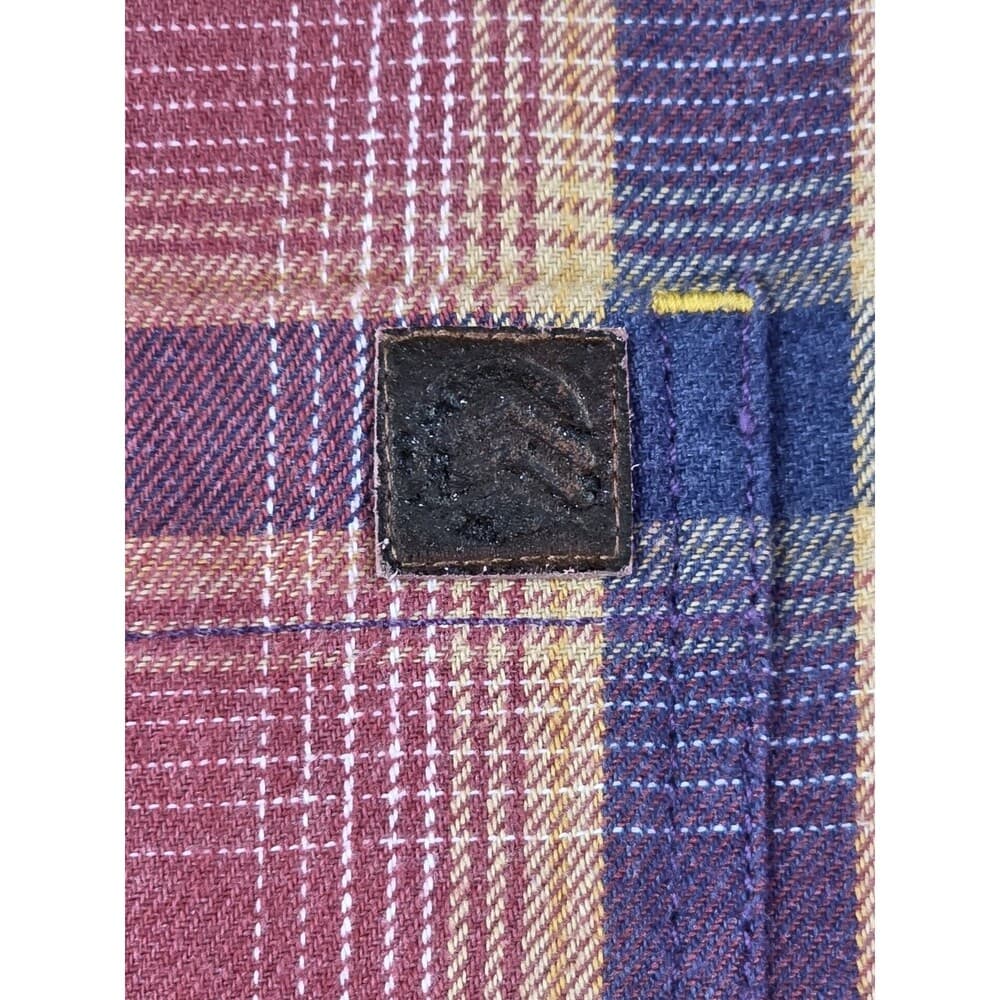 SOLARIS Men's Large Flannel Long Sleeve Button Up‎ Shirt - Thumbnail 4