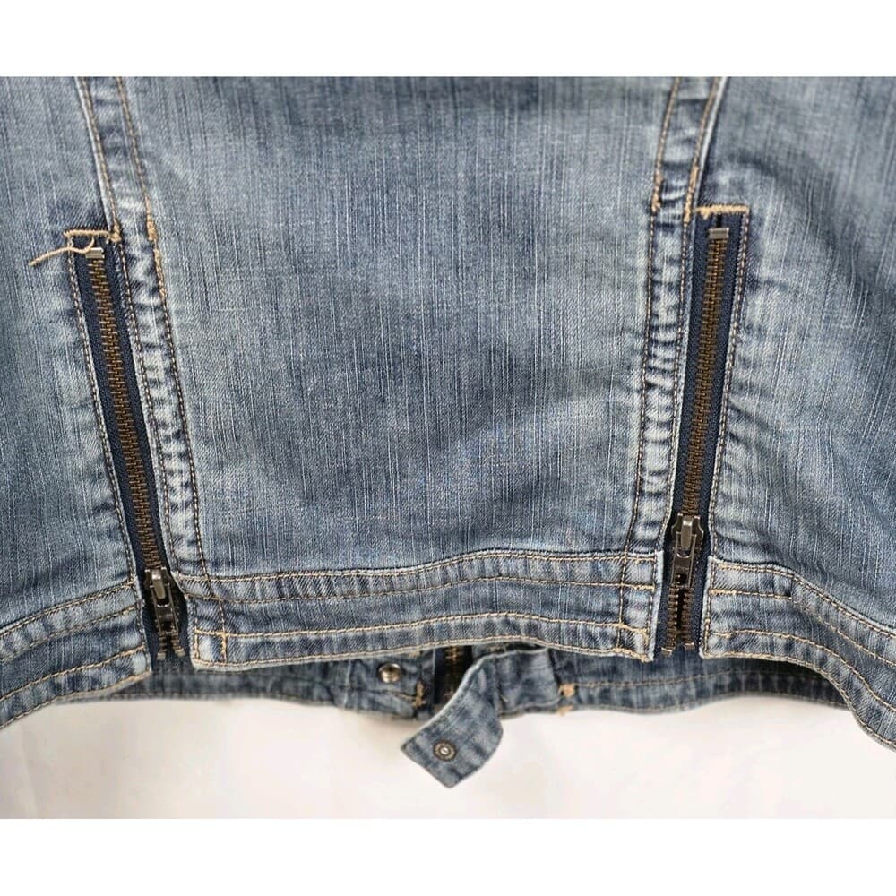 Calvin Klein Youth XL‎ Denim Cropped Jacket - Thumbnail 6