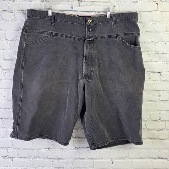 Vintage Marithe Francois Girbaud Men's Size 42 Black Jean Shorts - Thumbnail 12