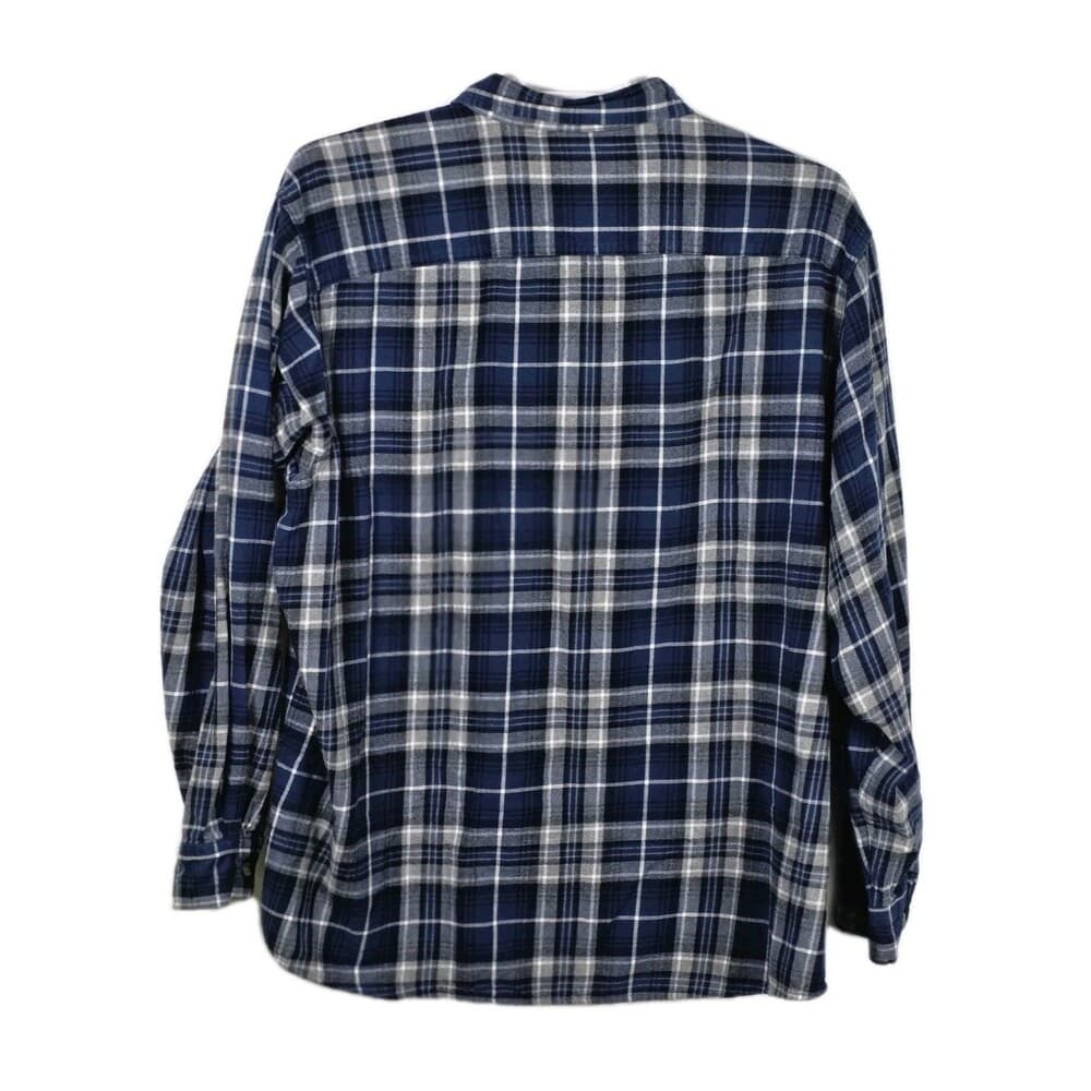 Red Head‎ Men's XXL Blue Plaid Long Sleeve Button Up Shirt - Thumbnail 4