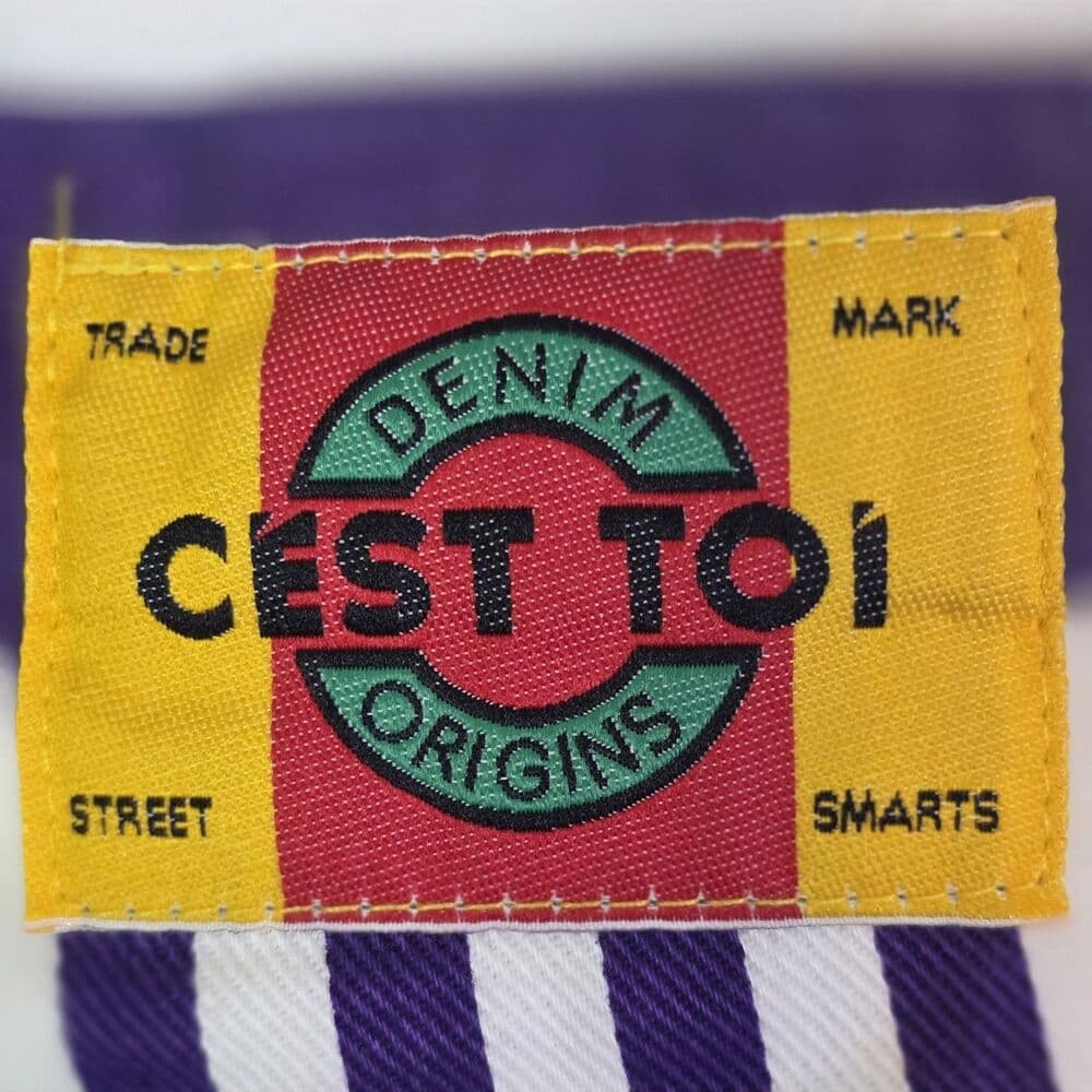 Vintage C’est Toi Unisex Small Multicolored Striped Steet Smarts Shorts - Thumbnail 7