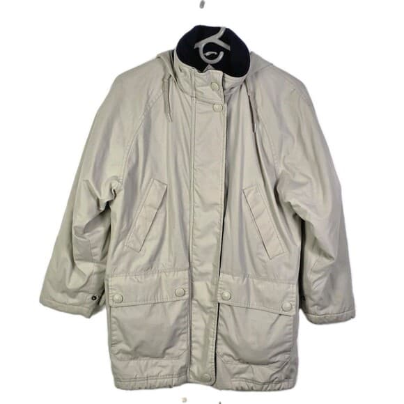 St. Johns Bay Womens‎ Petite XS Beige Jacket - Thumbnail 8