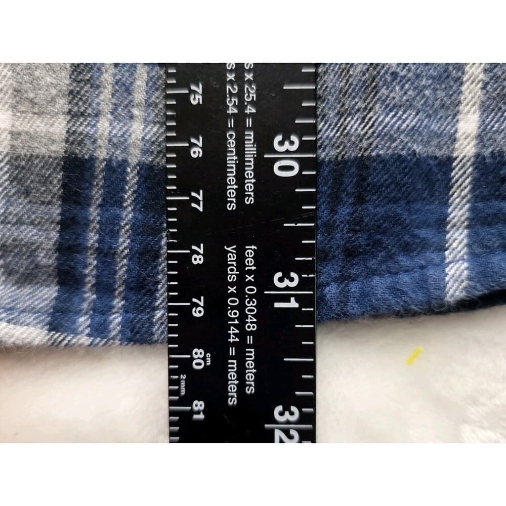 Red Head‎ Men's XXL Blue Plaid Long Sleeve Button Up Shirt - Thumbnail 5