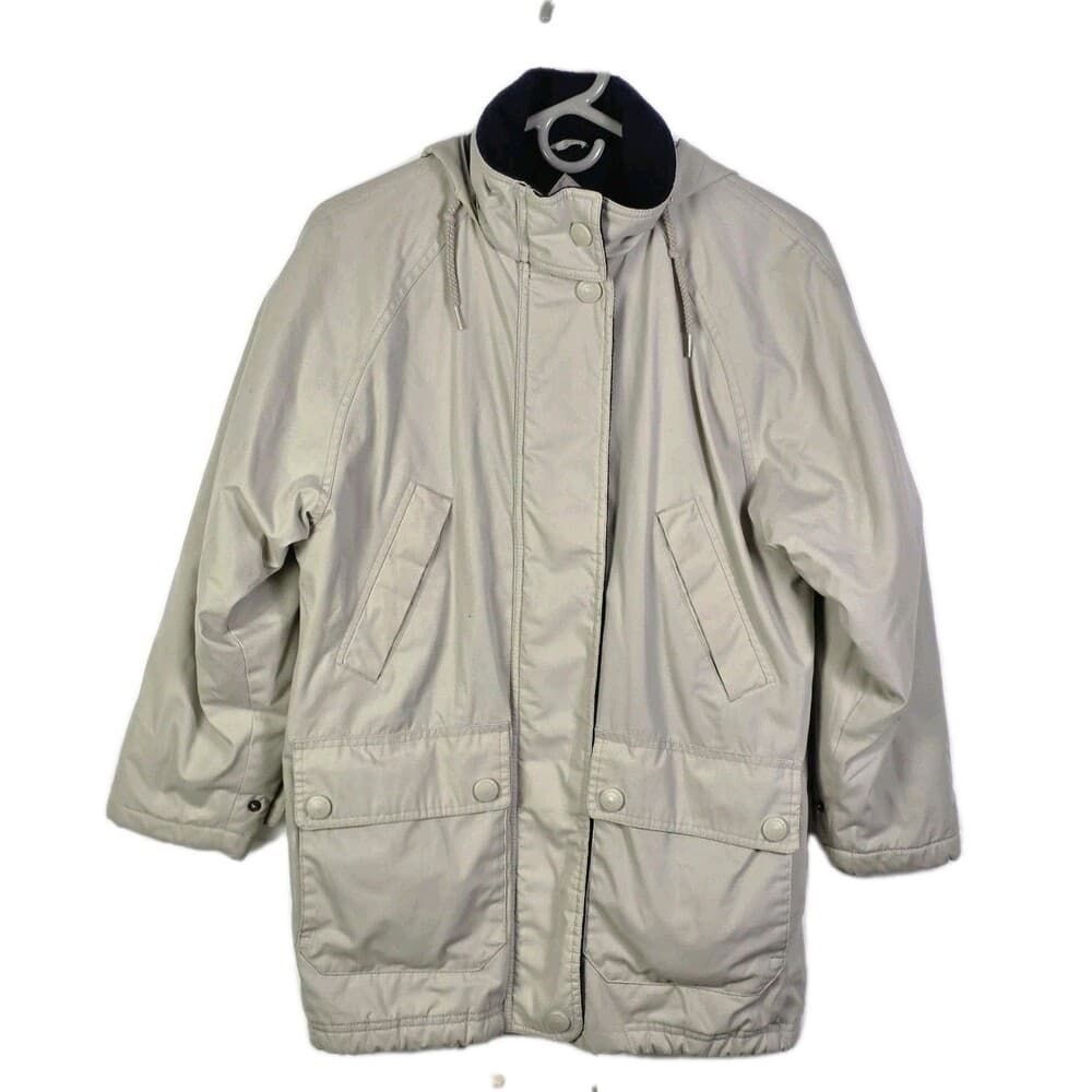 St. Johns Bay Womens‎ Petite XS Beige Jacket - Thumbnail 7