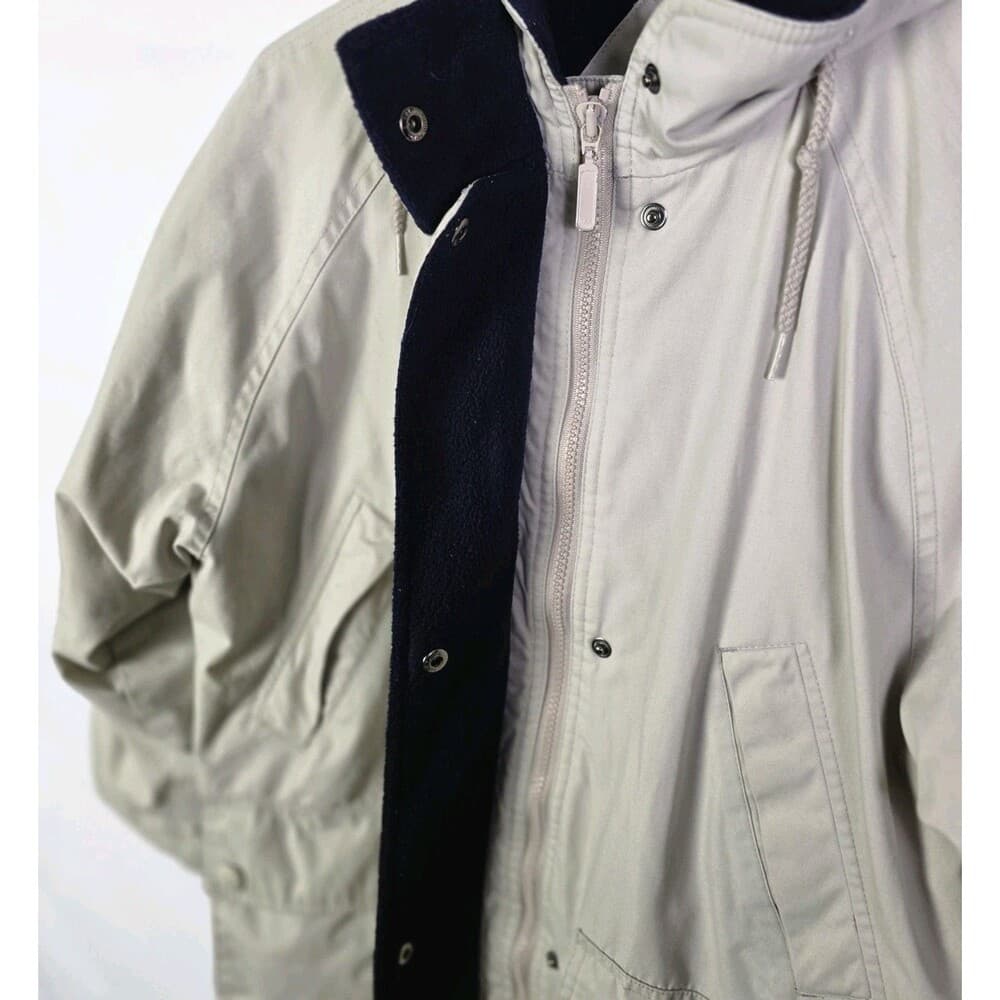 St. Johns Bay Womens‎ Petite XS Beige Jacket - Thumbnail 2