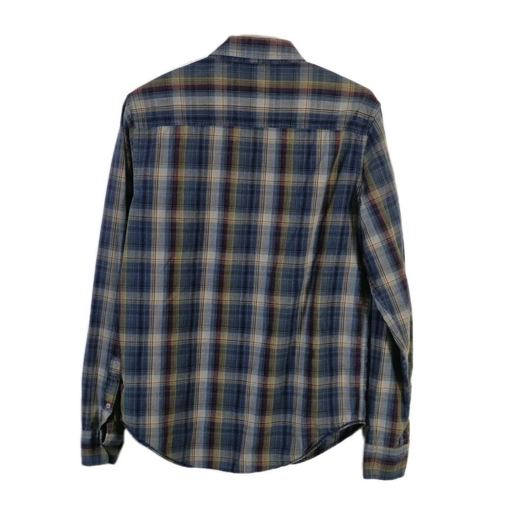 Levi's Red Tab‎ Men's Small Blue & Green Plaid Button Down Long Sleeve Shirt - Thumbnail 6