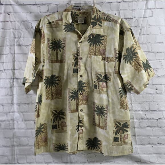 Montego Joe Men's XXL Hawaiian Short Sleeve Button Up Shirt - Thumbnail 12